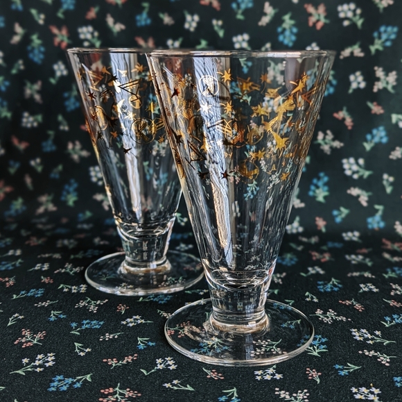 Set of 6 Vintage Kahlua Barware Mudslide Glasses Bareware Atomic Retro - Picture 2 of 3